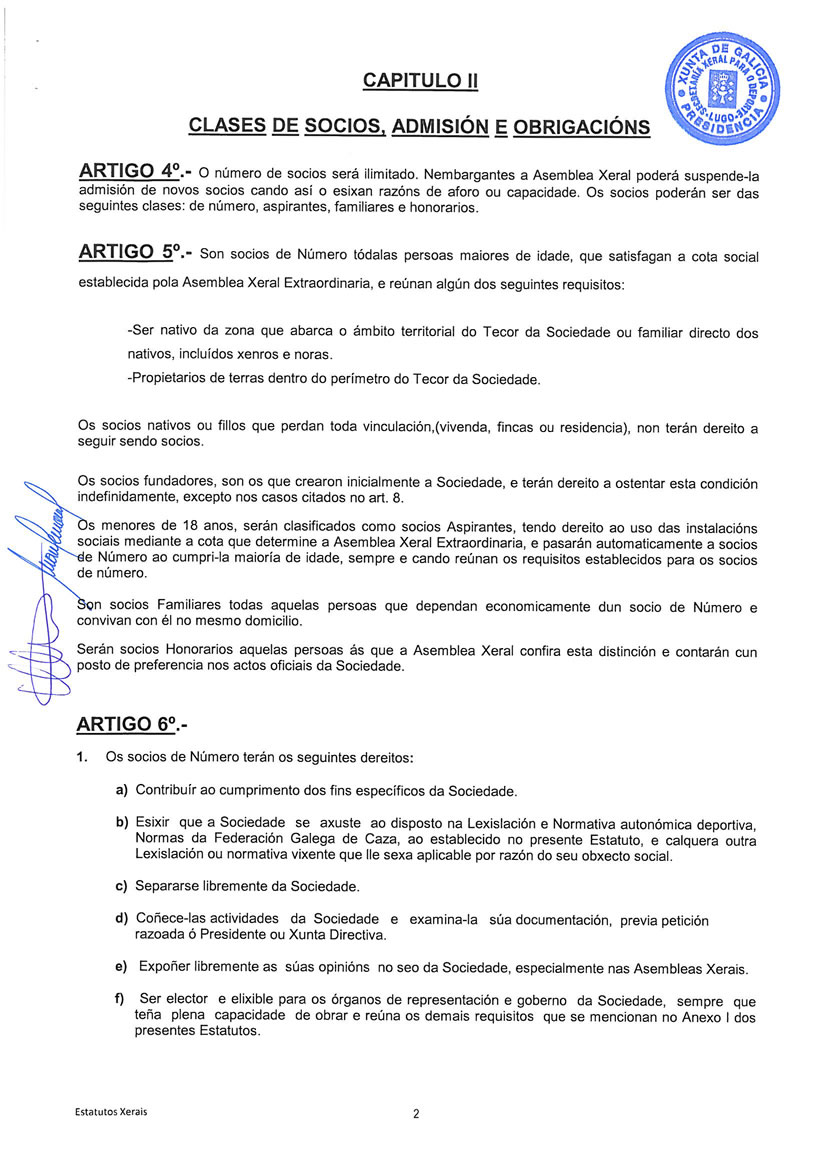 Estatutos folio 2