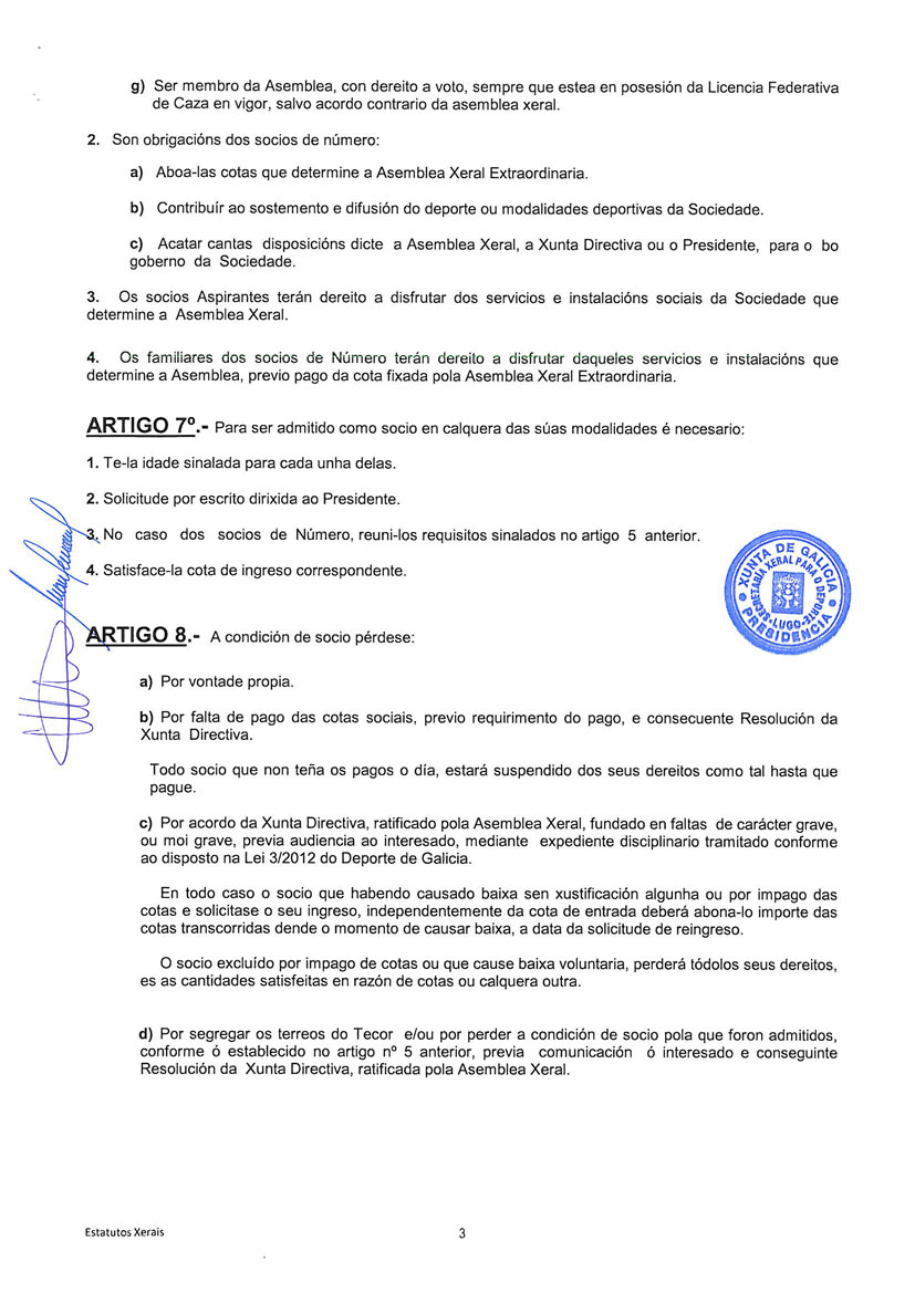Estatutos folio 3